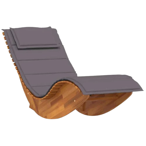 Zénith | Chaise longue à bascule en acacia massif