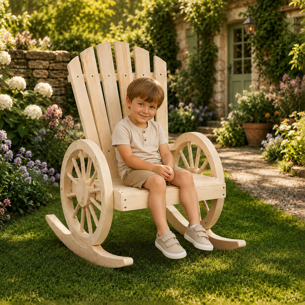 Crépuscule | Rocking chair Adirondack en sapin massif