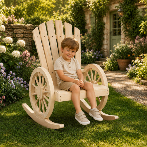Crépuscule | Rocking chair Adirondack en sapin massif