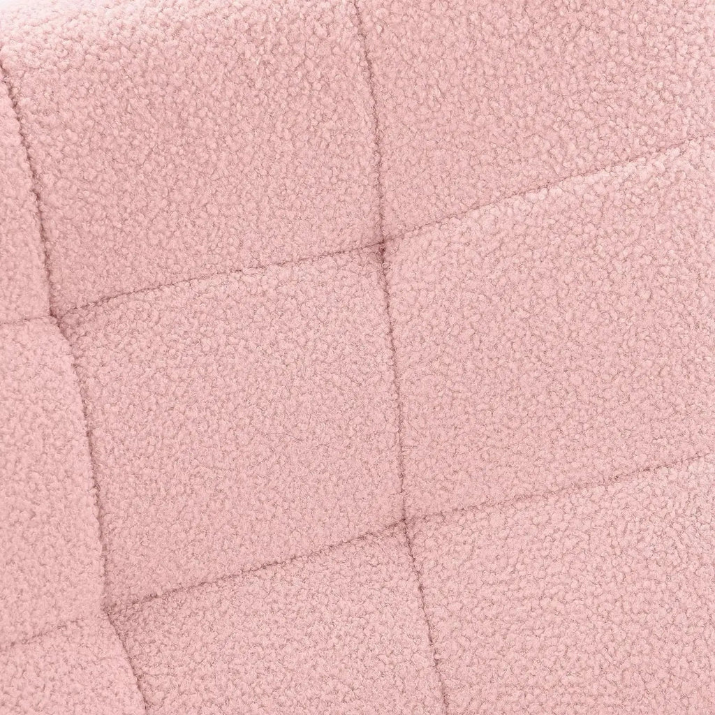 Brume | Fauteuil à bascule teddy à dossier haut