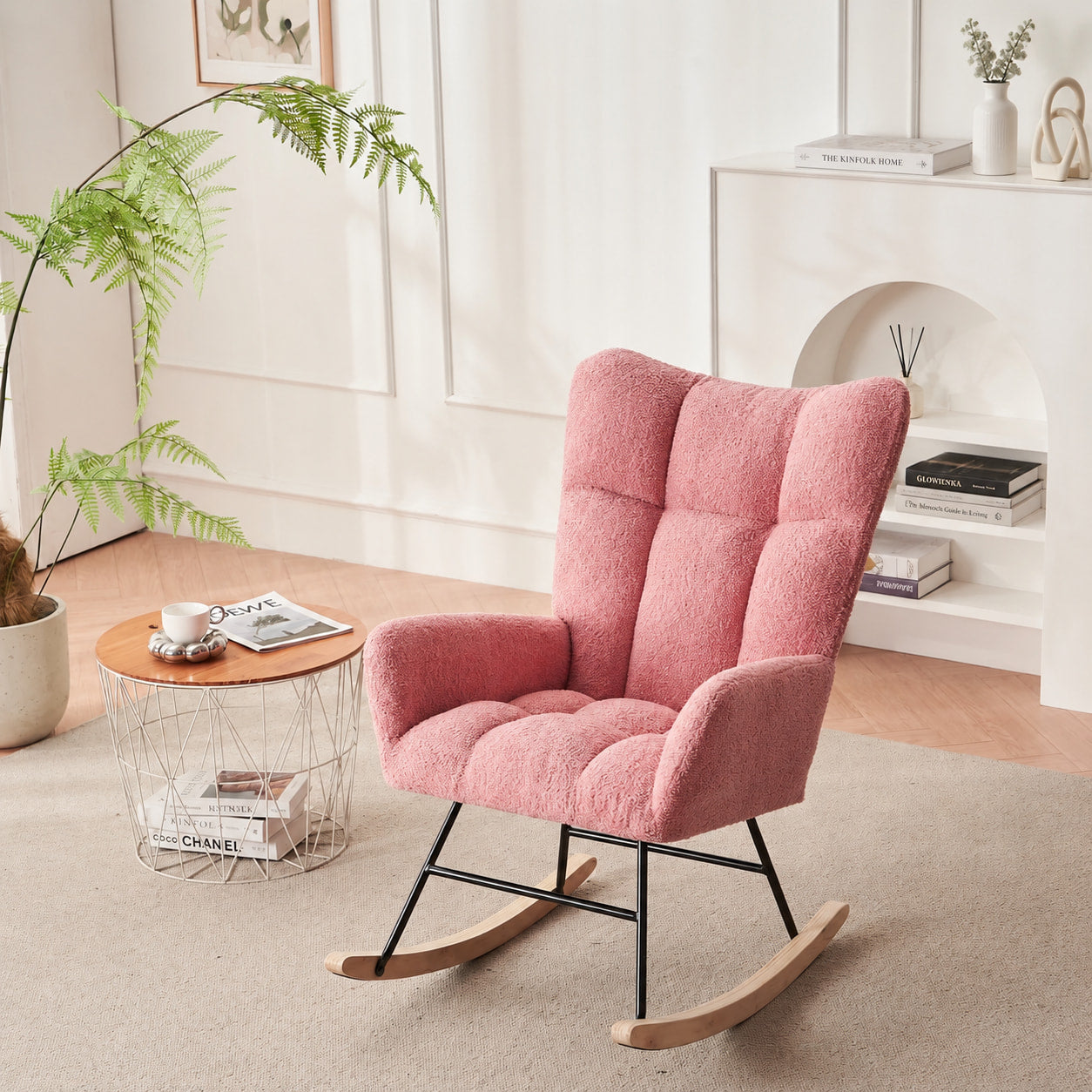 Halo | Fauteuil à bascule bouclé
