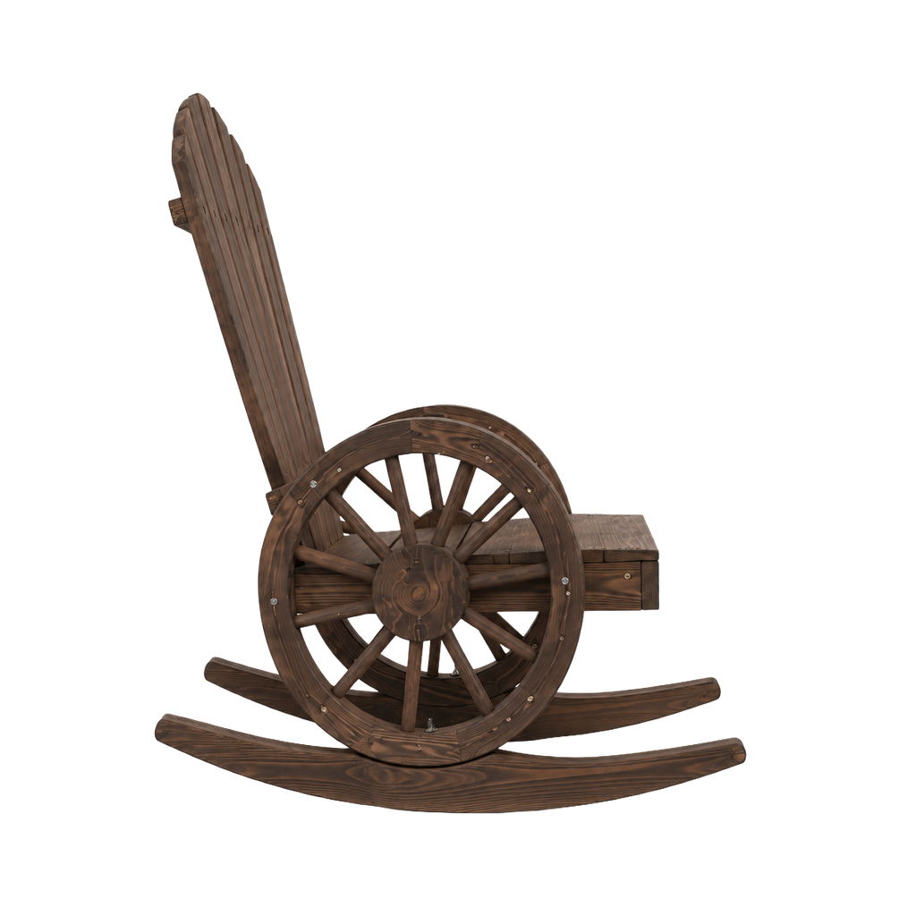 Crépuscule | Rocking chair Adirondack en sapin massif