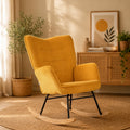 Aube | Rocking chair vintage en velours côtelé