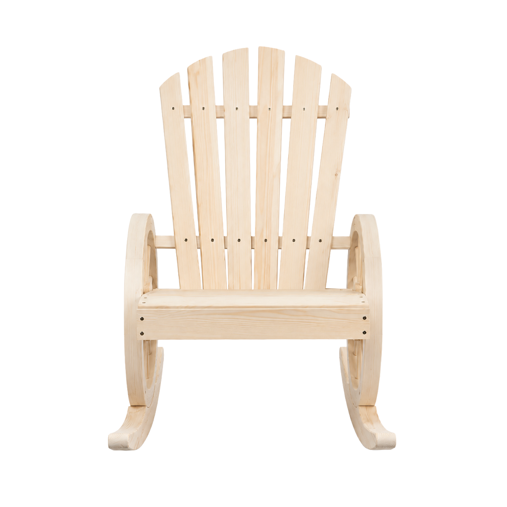 Crépuscule | Rocking chair Adirondack en sapin massif