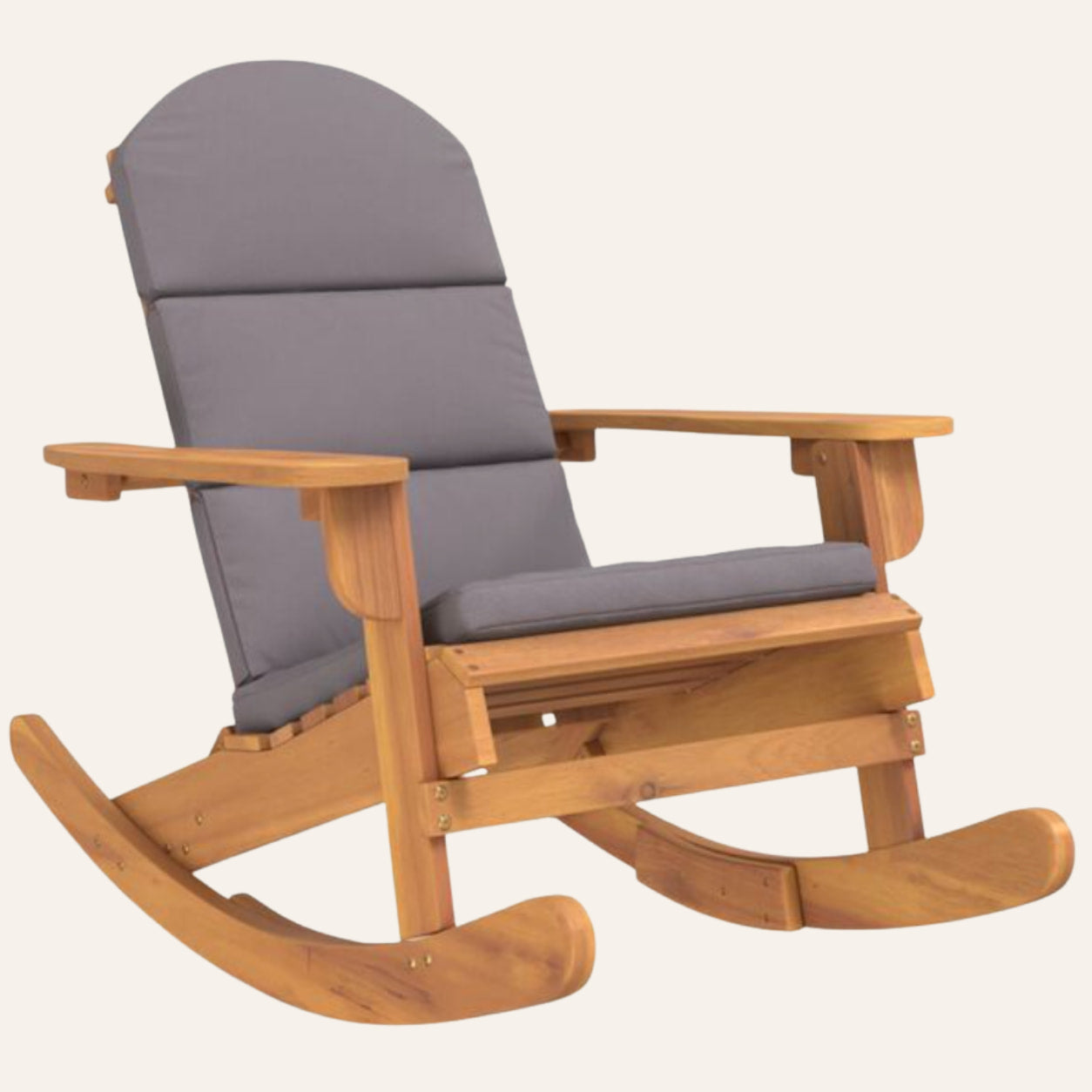 Solstice | Chaise à bascule Adirondack en acacia massif