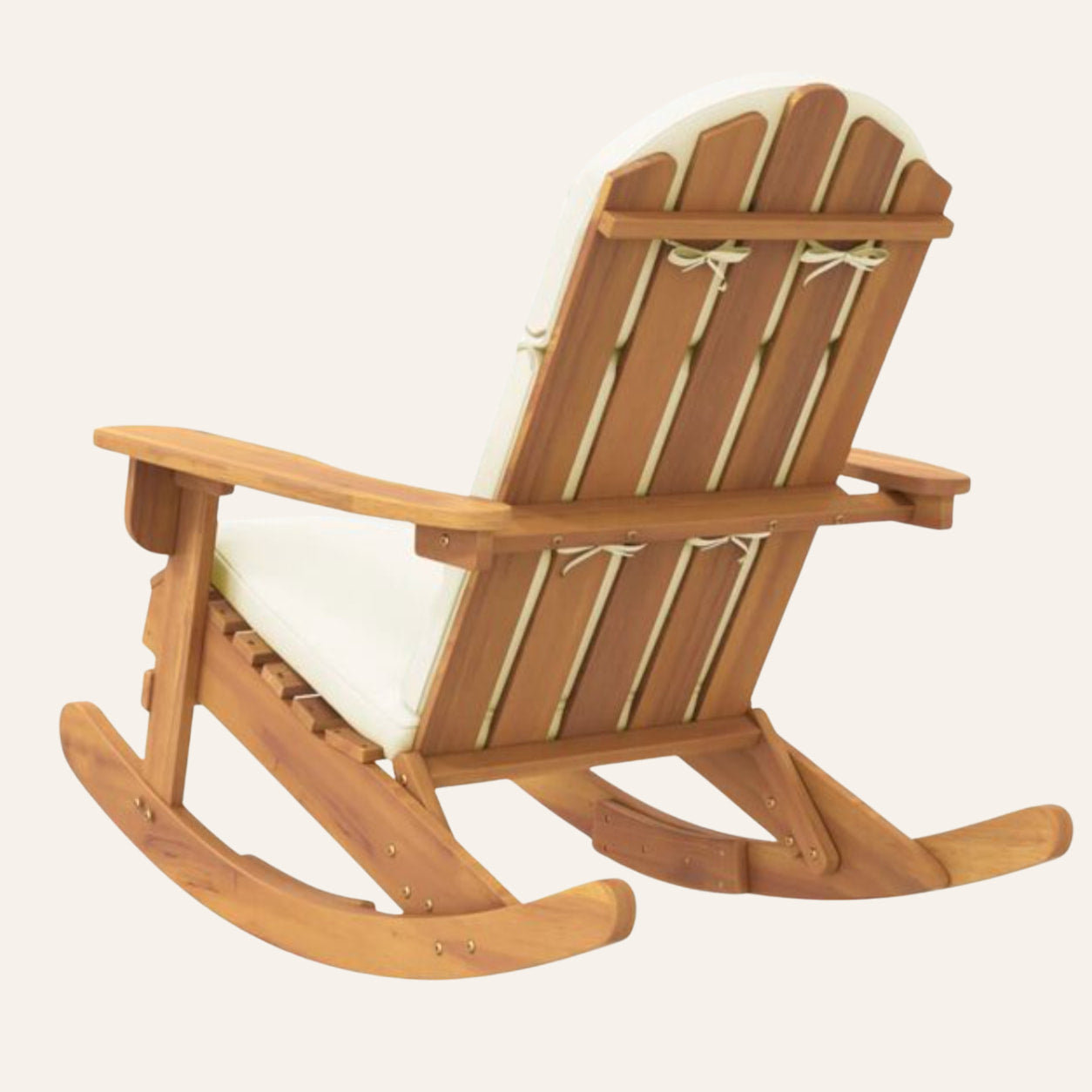 Solstice | Chaise à bascule Adirondack en acacia massif