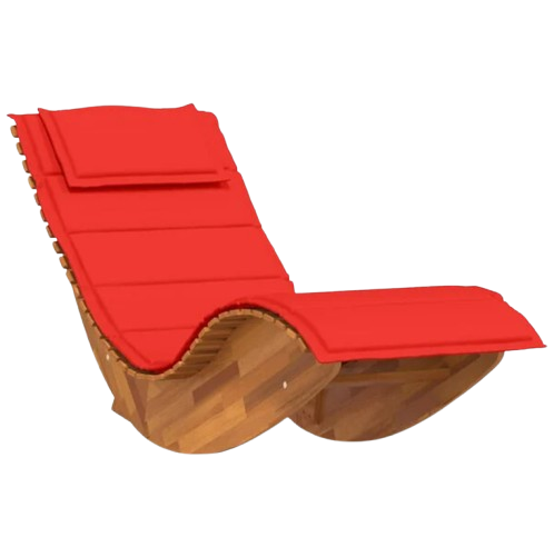 Zénith | Chaise longue à bascule en acacia massif
